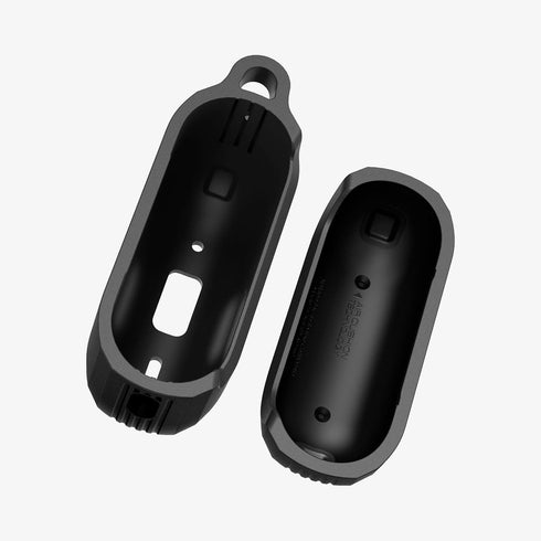 ACS05482 - Apple AirPods Pro 2 Case Rugged Armor in matte black showing the front